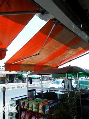 Red And Brown Awning