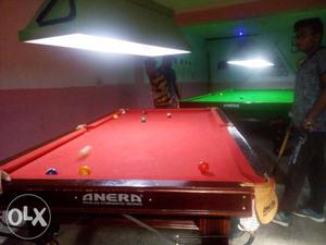 Red Anera Pool Table