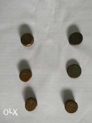 Six Vintage Coins