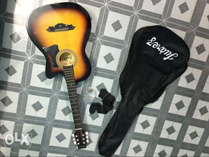 Sunburst Acoustic Guitar With Gig Bag