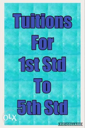 Tuitions For 1st to 5th Std Children