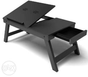 Black Wooden 2-tier Table