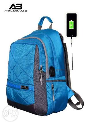 Blue And Gray Ablebags Backpack