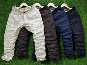 Casual Cotton pants (Check and Plain)