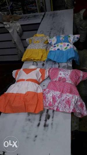 Cotton frocks 6 month to 2 yrs size