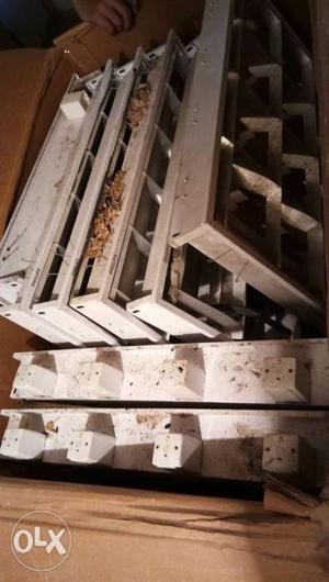 Gray Wooden Crate Lot
