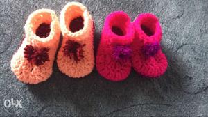 I make baby booties for new born to 2 years of
