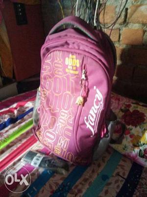 Pink And Yellow Fancy Backpack