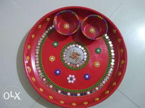Pooja thali we decorated as per you design