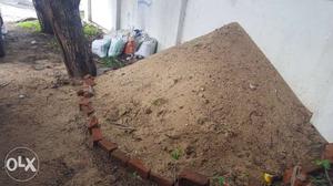 Sand remaining after house renovation. more than