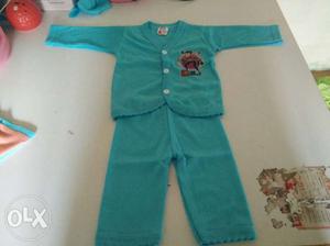 Toddler's Teal Pajama Set
