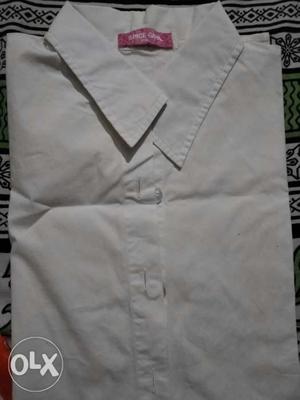 White Shirt for girls with 3/4th sleeves.