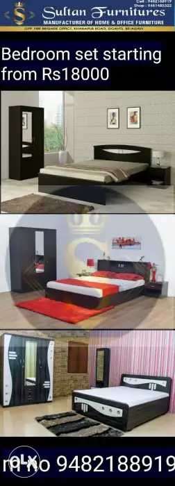 Black Wooden Bed Frame Collage