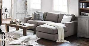 Gray Fabric sectional Sofa