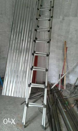 Gray Steel Ladder