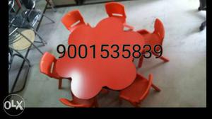 New branded play school furniture flowers shape table with