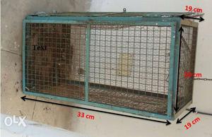 Solid iron cage. Can be used as Cage for birds,