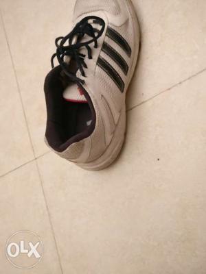 Adidas white and black sports shoes UK 10, very