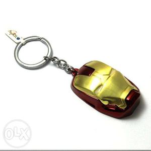 Atargoods Iron Man #Key #Chain Gold Red Face Mask Marvel