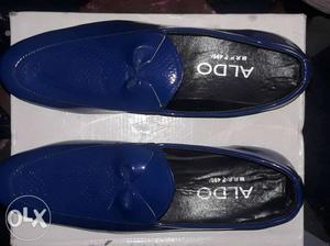 Brand new shoes royal blue colour with front bow