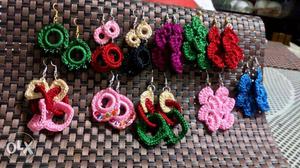 Cotton thread new hand made ear ring. only 50 rupees. buy