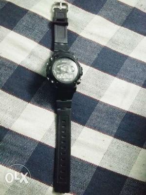 Digital watch in running condition