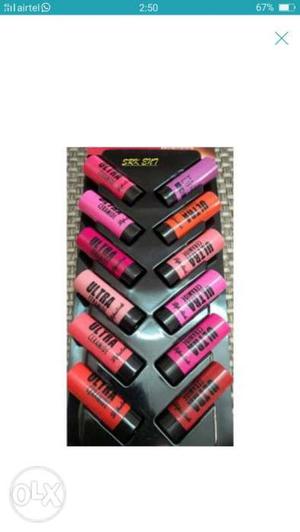 Glosy lipsticks awsm mini 12 shades