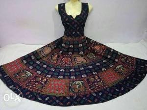 Jaipur cotton maxi dress kurti..
