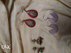 New unused 3 pairs of quality fashion earrings