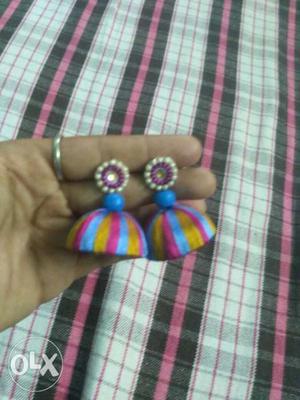 Pair Of Women's Multicolored Earrings
