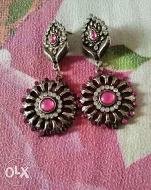 Pink,Blue and multicolor earings