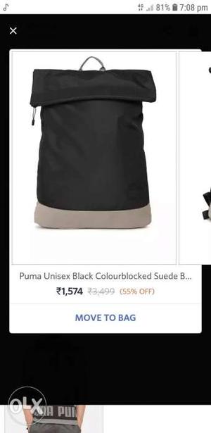 Puma Travel Backpack. Size: Large. Newly Bought
