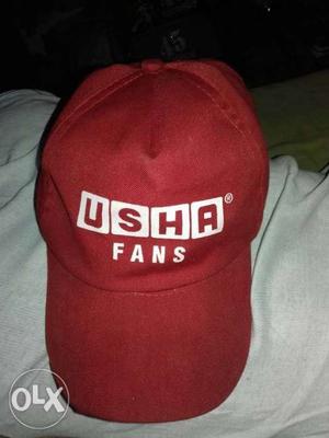 Red USHA Fans Cap