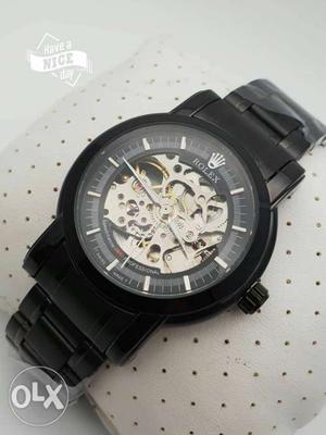 Rolex black chronograph new watch1week used..
