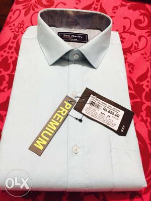 Sea blue color new formal shirt 44 size received