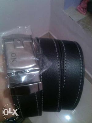 Untouch brand new pure lether black man belt with