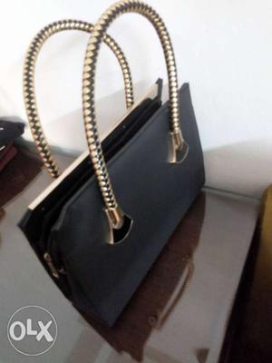 Womens Handbag Black Medium Size