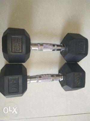 5kg dumbbells pair