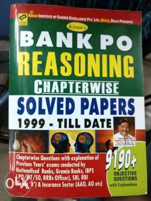 Bank po reasoning book new book Kiran publication