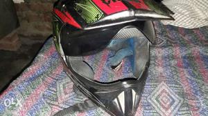 Black And Red Enduro Helmet