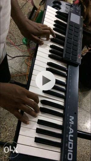Black M-Audio Electronic Keyboard