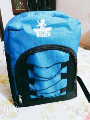 Blue And Black Scottish Club Backpack