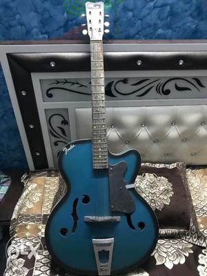 Blue Fender Jazz Guitar