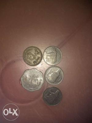 Coins of 25 paise(