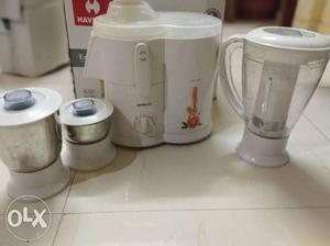 Havells mixer grinder and juicer (3 in 1) used