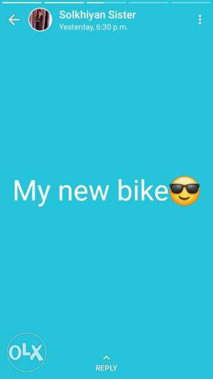My New Bike Text