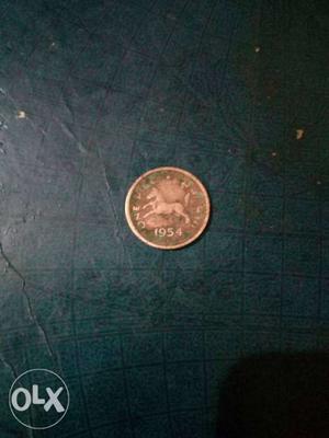 Old Indian 1 paise coin 