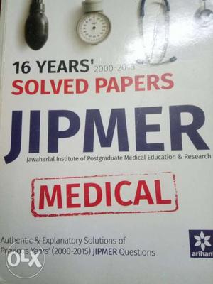 Solved Papers IPMER Medical Book