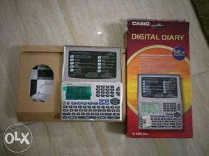 White Casio Digital Diary With Box