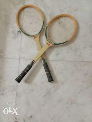 2 professional wooden tennis racket